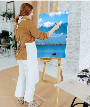Opvouwbare Houten A-Frame Studio Schilderezel – 175 cm Verstelbare Schilderstandaard