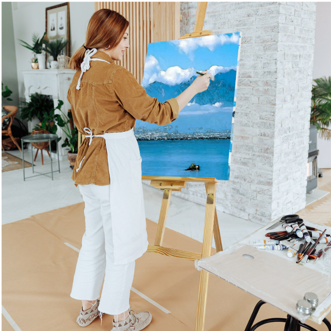 Opvouwbare Houten A-Frame Studio Schilderezel – 175 cm Verstelbare Schilderstandaard