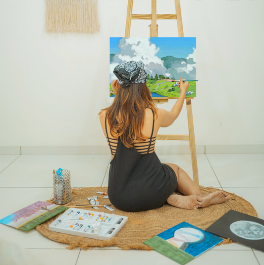 Opvouwbare Houten A-Frame Studio Schilderezel – 175 cm Verstelbare Schilderstandaard