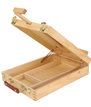 Houten Tafel Schilderezel – Opvouwbare Desktop Schilder- en Schetsezel met Antislip Voeten