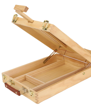 Houten Tafel Schilderezel – Opvouwbare Desktop Schilder- en Schetsezel met Antislip Voeten
