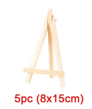 Mini Houten Tafelezel – Natuurlijke Displayhouder voor Kaarten, Foto’s en Decoratie