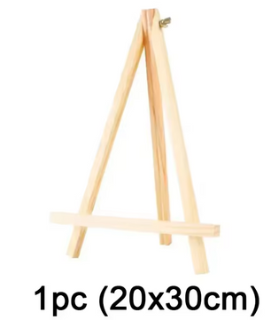 Mini Houten Tafelezel – Natuurlijke Displayhouder voor Kaarten, Foto’s en Decoratie