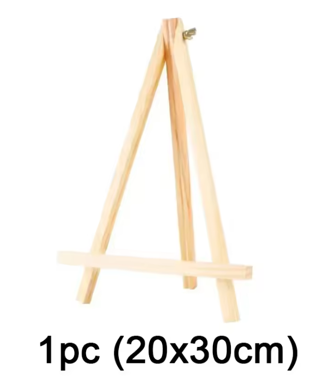 Mini Houten Tafelezel – Natuurlijke Displayhouder voor Kaarten, Foto’s en Decoratie