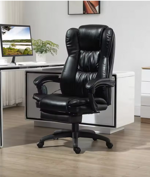 Ergonomische Bureaustoel met Massagefunctie – Verstelbare Directiestoel in Kunstleer