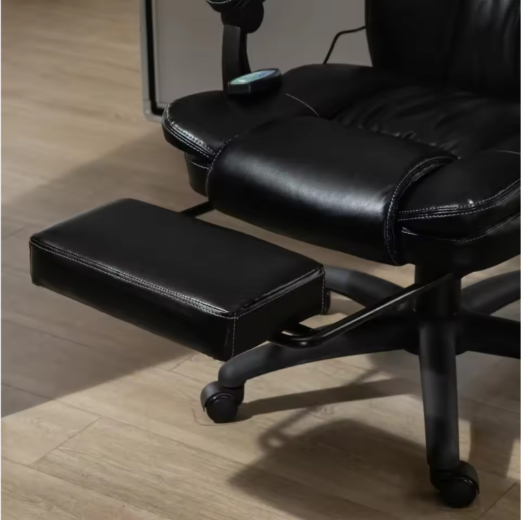 Ergonomische Bureaustoel met Massagefunctie – Verstelbare Directiestoel in Kunstleer