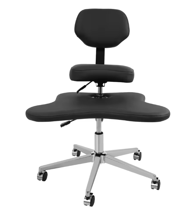 Ergonomische Meditatie- en Zitstoel – Kruisbenige Bureaustoel met Rugsteun en Verstelbare Zit- en Voetplaat