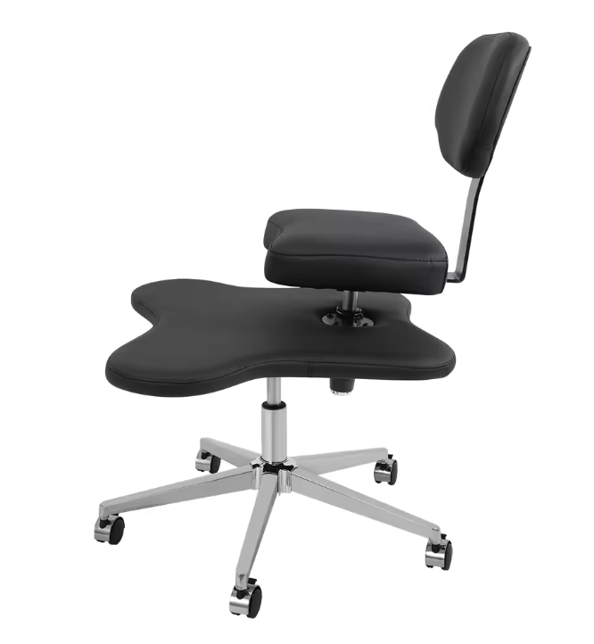 Ergonomische Meditatie- en Zitstoel – Kruisbenige Bureaustoel met Rugsteun en Verstelbare Zit- en Voetplaat