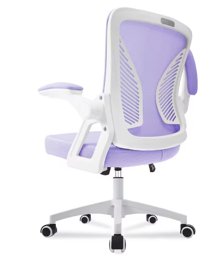 Ergonomische Bureaustoel met Mesh Rugleuning – Verstelbare Draaistoel met Opklapbare Armleuningen