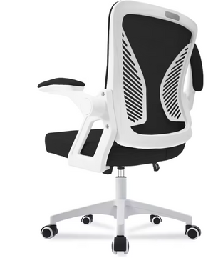 Ergonomische Bureaustoel met Mesh Rugleuning – Verstelbare Draaistoel met Opklapbare Armleuningen