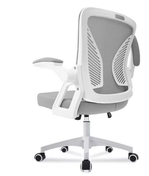 Ergonomische Bureaustoel met Mesh Rugleuning – Verstelbare Draaistoel met Opklapbare Armleuningen