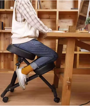 Ergonomische Knie­stoel met Pneumatische Hoogteverstelling – Verstelbare Houdingsstoel met Wielen
