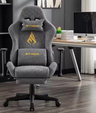 Vintage PU-Lederen Ergonomische Gamingstoel – Luxe Bureaustoel met Comfortabele Zitting