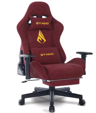 Vintage PU-Lederen Ergonomische Gamingstoel – Luxe Bureaustoel met Comfortabele Zitting