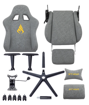 Vintage PU-Lederen Ergonomische Gamingstoel – Luxe Bureaustoel met Comfortabele Zitting