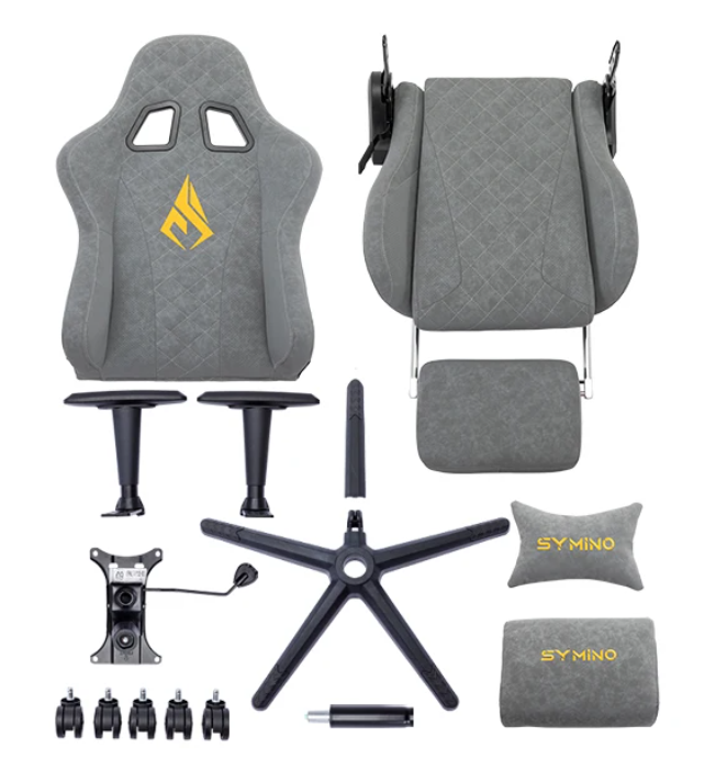 Vintage PU-Lederen Ergonomische Gamingstoel – Luxe Bureaustoel met Comfortabele Zitting