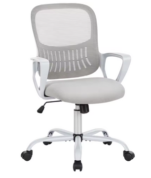 Ergonomische Mesh Bureaustoel met Lendensteun en Opklapbare Armleuningen – Draaibaar en Schommelfunctie