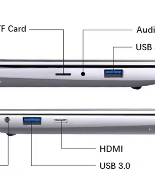 Laptop Notebook 14,1 inch Full HD – 12GB RAM, SSD Opslag, Intel Atom Processor en Windows 11 Pro