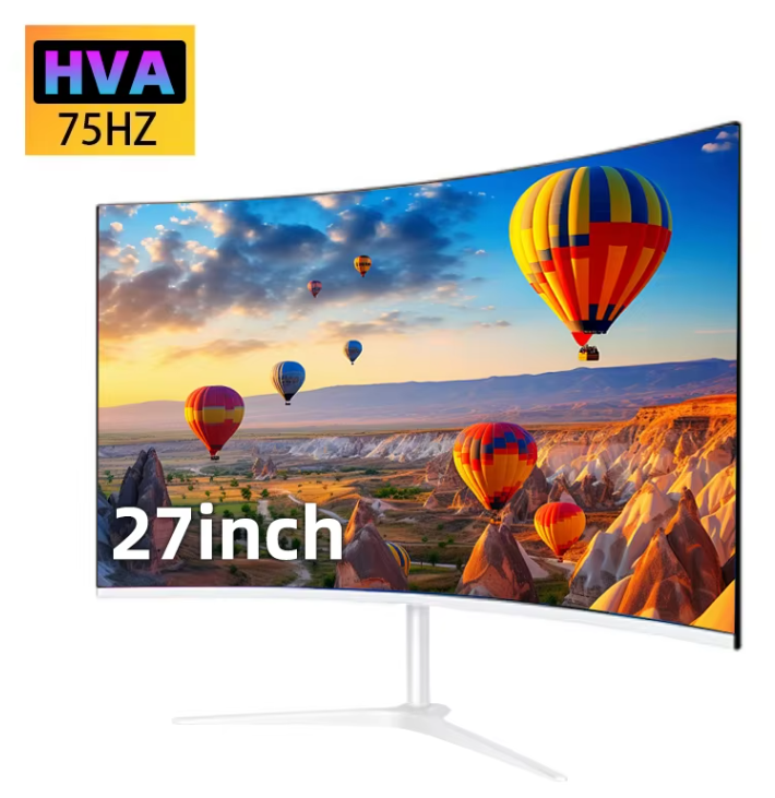 27 inch Curved Full HD Monitor – 75Hz IPS Gaming Scherm met HDMI en VGA