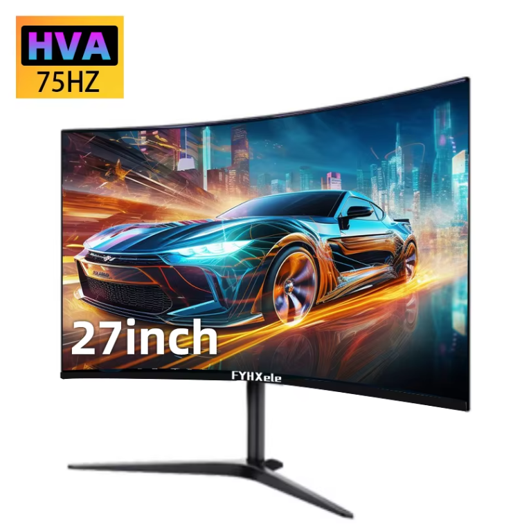 27 inch Curved Full HD Monitor – 75Hz IPS Gaming Scherm met HDMI en VGA
