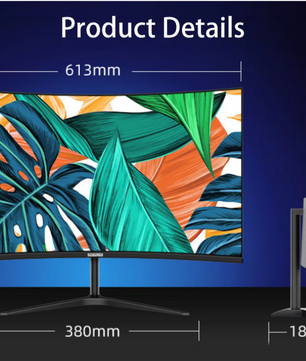 27 inch Curved Full HD Monitor – 75Hz IPS Gaming Scherm met HDMI en VGA