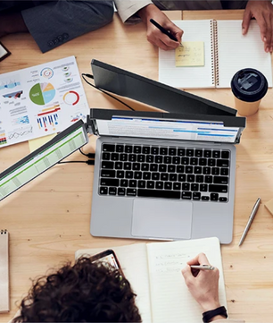 Draagbare Triple Laptop Screen Extender 14,1 inch – Dual IPS 1200P Monitor voor 13,3–17,3 inch Laptops