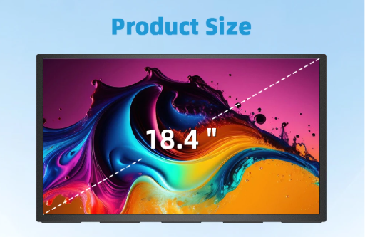 Draagbare 18,4 inch 4K QLED Monitor – IPS Gaming en Werk Scherm met USB-C en HDMI