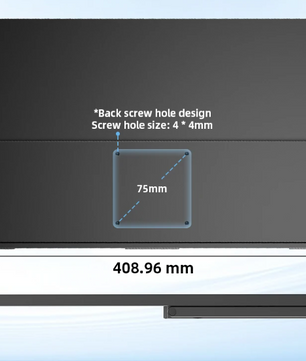 Draagbare 18,4 inch 4K QLED Monitor – IPS Gaming en Werk Scherm met USB-C en HDMI