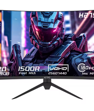 27 inch Curved Gaming Monitor QHD 180Hz – 1500R Gebogen Scherm met 1ms Response
