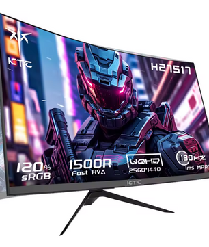 27 inch Curved Gaming Monitor QHD 180Hz – 1500R Gebogen Scherm met 1ms Response