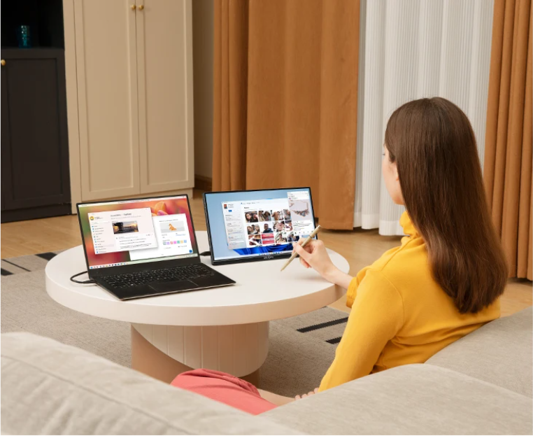 14 inch Draagbare Full HD IPS Monitor – Ultradun Tweede Scherm met USB-C en HDMI