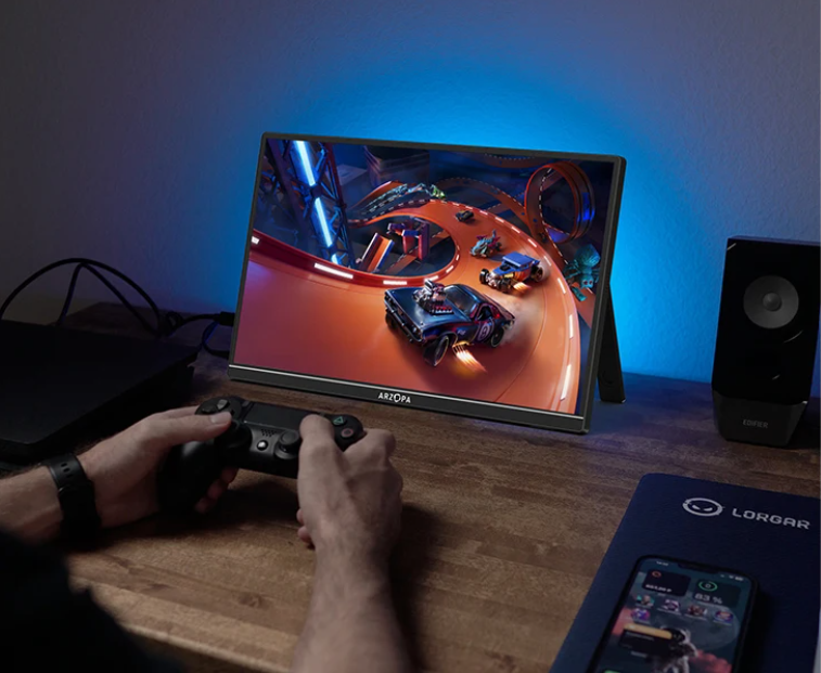 14 inch Draagbare Full HD IPS Monitor – Ultradun Tweede Scherm met USB-C en HDMI