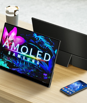 13,3 inch 4K OLED Touchscreen Monitor – Ultra HD Draagbaar Scherm met USB-C en HDMI