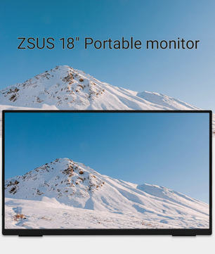 18 inch Draagbare Full HD IPS Monitor – 100Hz HDR Tweede Scherm met USB-C en HDMI
