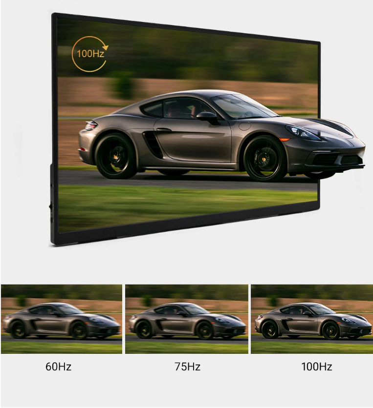 18 inch Draagbare Full HD IPS Monitor – 100Hz HDR Tweede Scherm met USB-C en HDMI