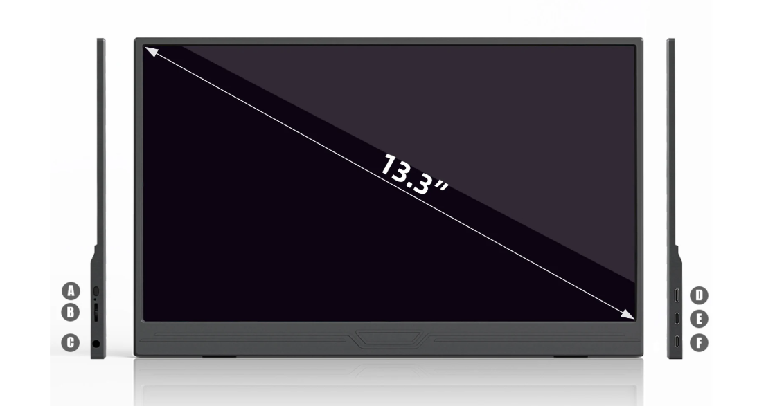 13 inch 4K Draagbare Monitor – Ultra HD Tweede Scherm met USB-C en HDMI