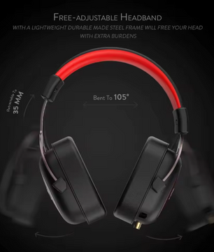 Gaming Headset met Afneembare Microfoon – 7.1 Surround Over-Ear Koptelefoon met 53 mm Drivers