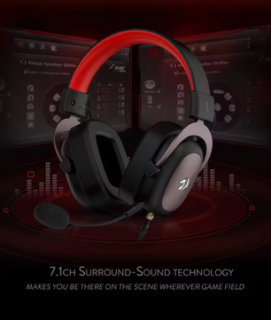 Gaming Headset met Afneembare Microfoon – 7.1 Surround Over-Ear Koptelefoon met 53 mm Drivers