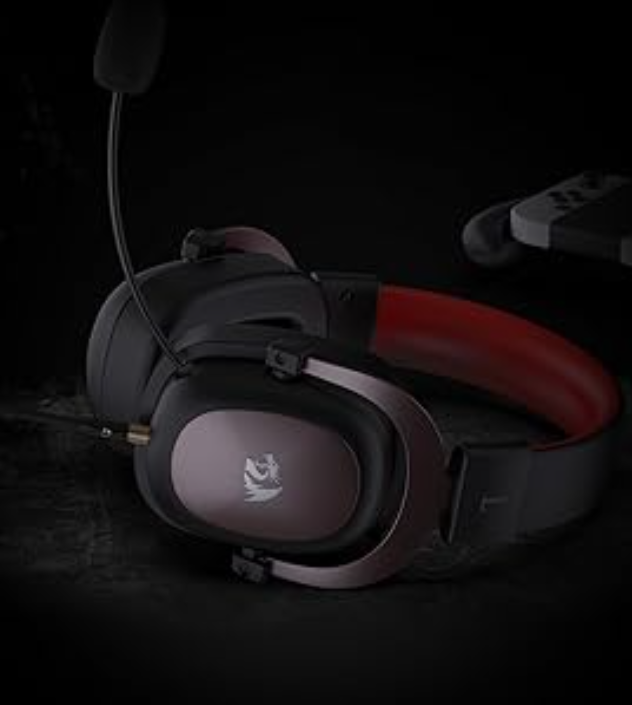 Gaming Headset met Afneembare Microfoon – 7.1 Surround Over-Ear Koptelefoon met 53 mm Drivers