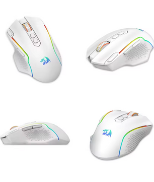 Draadloze Gaming Muis 10000 DPI – Programmeerbare RGB Gamer Muis met 8 Macro Knoppen