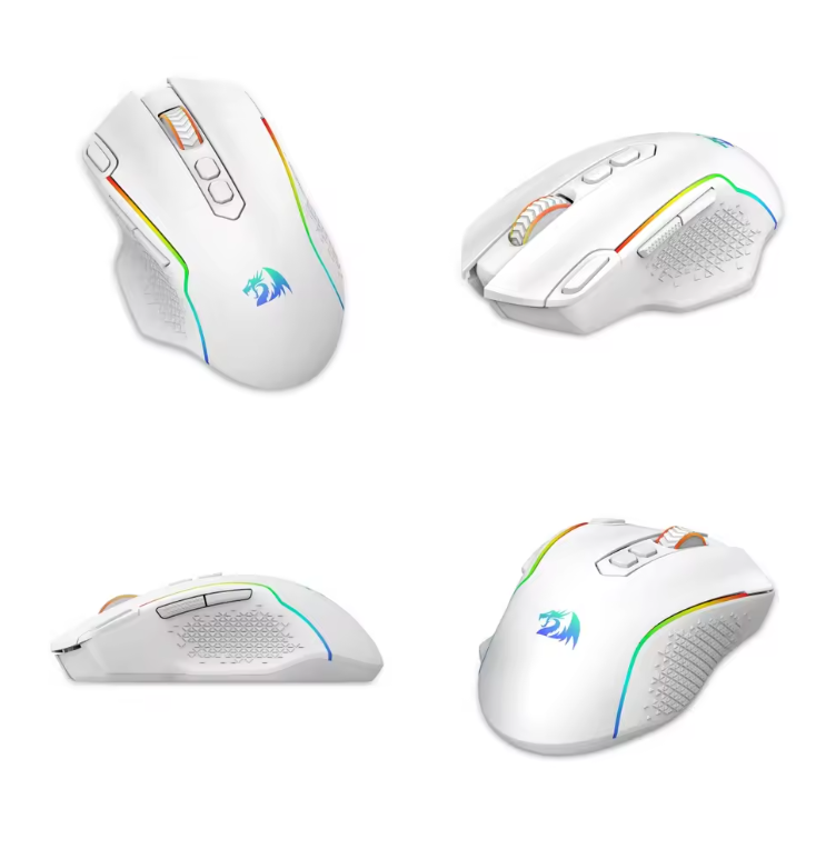 Draadloze Gaming Muis 10000 DPI – Programmeerbare RGB Gamer Muis met 8 Macro Knoppen