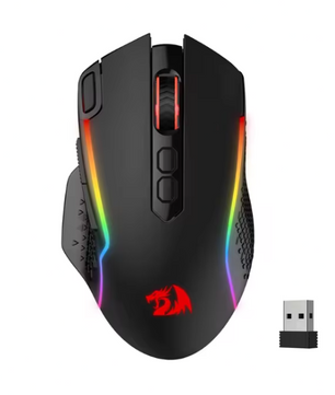 Draadloze Gaming Muis 10000 DPI – Programmeerbare RGB Gamer Muis met 8 Macro Knoppen