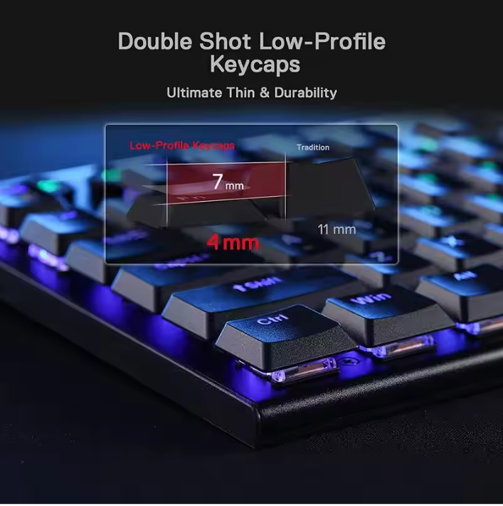 Draadloze Gaming Muis 10000 DPI – Programmeerbare RGB Gamer Muis met 8 Macro Knoppen