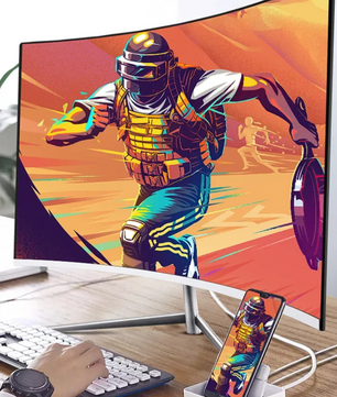 24 inch Curved Gaming Monitor – Full HD 75Hz VA Scherm met HDMI en VESA