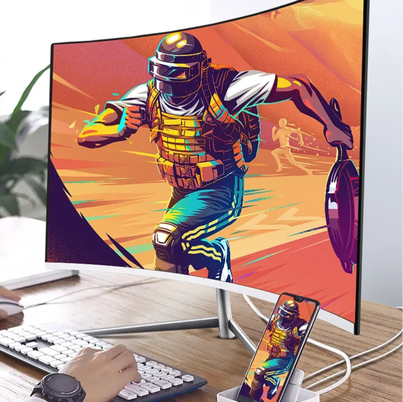 24 inch Curved Gaming Monitor – Full HD 75Hz VA Scherm met HDMI en VESA