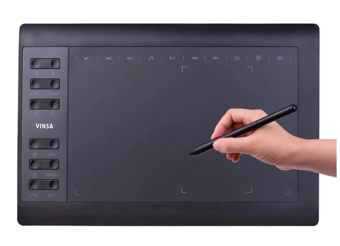 Grafisch Tekentablet 25,4 × 15,2 cm – Professioneel Tekenbord met Stylus en Sneltoetsen