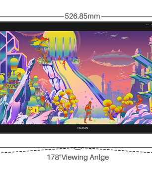 23,8 inch Grafisch Tekendisplay – QLED IPS Tekentablet Monitor met Digitale Pen