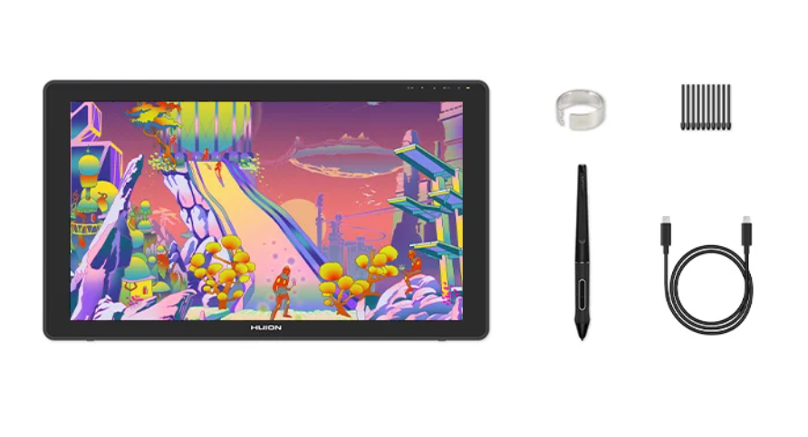 23,8 inch Grafisch Tekendisplay – QLED IPS Tekentablet Monitor met Digitale Pen