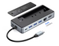 8-in-1 USB 3.2 Docking Station met M.2 SSD Behuizing – HDMI, RJ45, SD/TF, 10Gbps Multifunctionele Hub