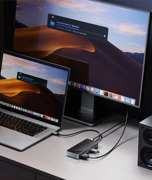 8-in-1 USB 3.2 Docking Station met M.2 SSD Behuizing – HDMI, RJ45, SD/TF, 10Gbps Multifunctionele Hub